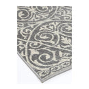 Geometric Grey And White Rug