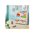Keezi 4 Tier Kids Bookshelf Wooden Children Organiser Display Rack