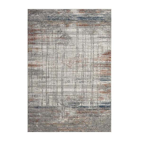 Kenny Grey Hallway Runner Polypropylene Rug