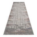 Kenny Grey Hallway Runner Polypropylene Rug