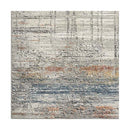 Kenny Grey Hallway Runner Polypropylene Rug
