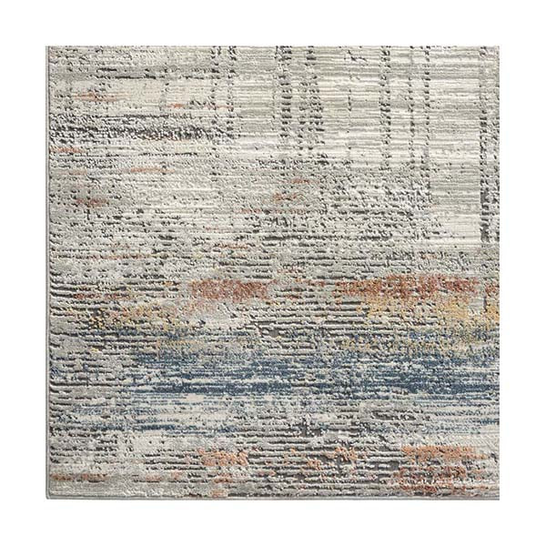 Kenny Grey Hallway Runner Polypropylene Rug