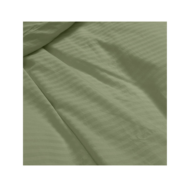 1200 Thread Count Stripe Quilt Cover Set Olive King
