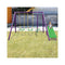 Kids 4 Seater Swing Set With Slide Purple Green