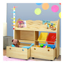 Kids Bookshelf Children Bookcase Toy Storage Organiser Display Rack