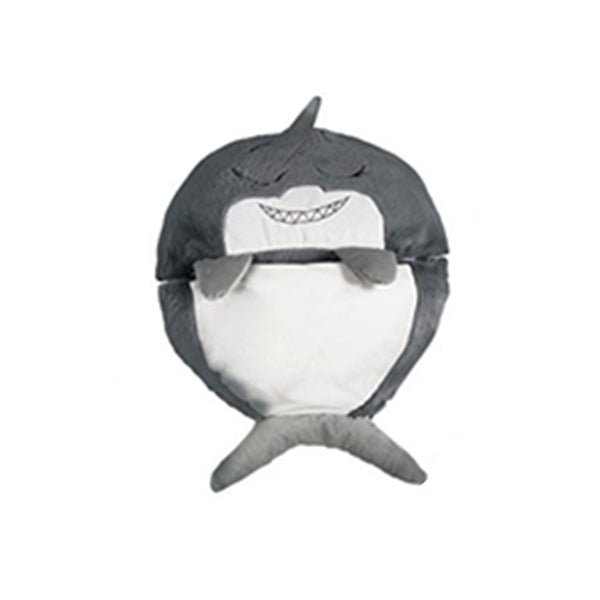 Kids Pillow Sleeping Bag Grey Shark
