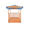 Kids Playhouse With Sandbox Fir Wood Blue