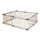 Kids Playpen Wooden Baby Safety Gate Fence Child Play Toy Security