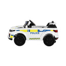 Kids Ride On Car Electric Patrol Police Toy Remote Control 12V White