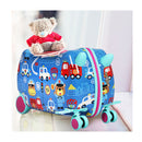 Kids Ride On Suitcase Children Travel Luggage Trolley Cars