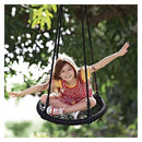 Kids Rope Swing Round Outdoor Birds Nest Spider Web Swing Seat 65Cm