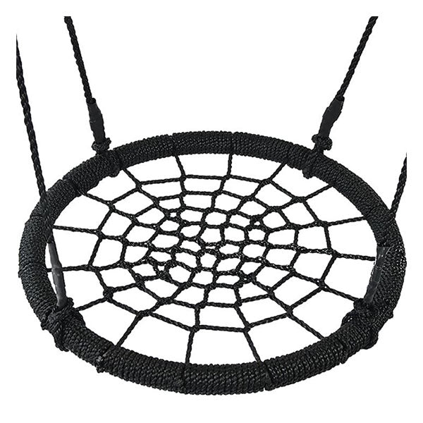 Kids Rope Swing Round Outdoor Birds Nest Spider Web Swing Seat 65Cm