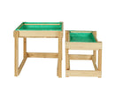 Kids Sandpit Sand Water Wooden Table With Cover Outdoor Sand Pit Toys