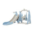 Kids Slide 170Cm Extra Long Swing Basketball Hoop Toddlers Playset