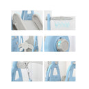 Kids Slide 170Cm Extra Long Swing Basketball Hoop Toddlers Playset