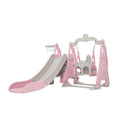 Kids Slide 170Cm Extra Long Swing Basketball Hoop Toddlers Playset