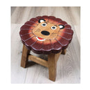 Kids Wooden Stool Lion