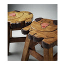 Kids Wooden Stool Pig