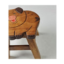 Kids Wooden Stool Pig