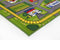 Kids Fun City Traffic Road 133x200cm Green Grey Area Rug