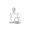 Kids Vanity Dressing Table Stool Set White