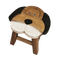 Kids Wooden Stool Dog