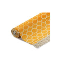 Kilim Cotton With Pattern Yellow Rug