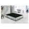 King Single Linen Bed Base Platinum Light Grey