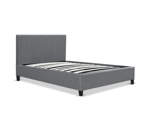 Bed Frame Base Mattress Platform King Single Size Grey