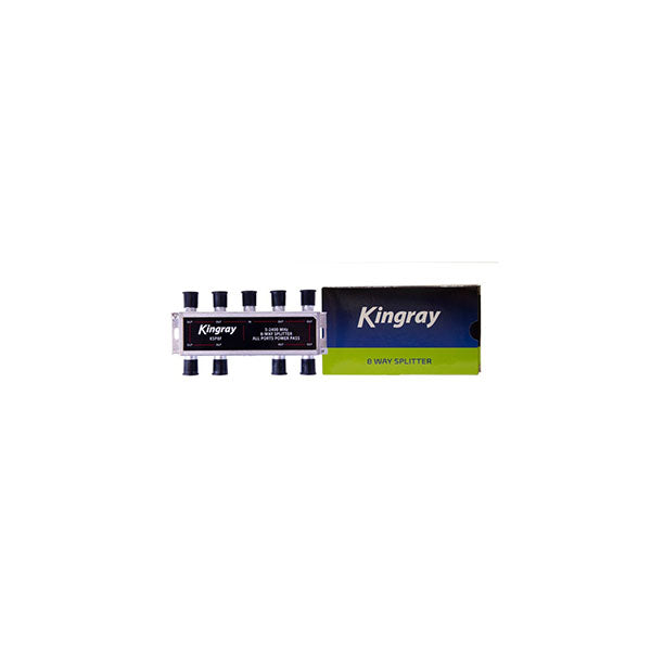 Kingray 8 Way F Type Splitter