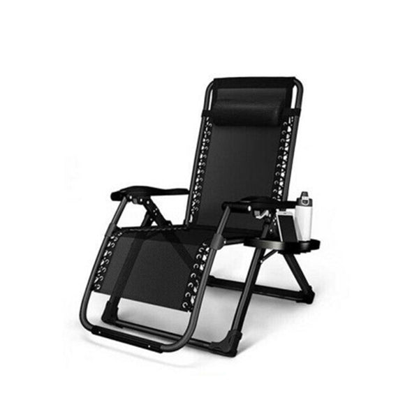 Kingsize Outdoor Folding Reclining Garden Beach Chair Sun Lounger Deck