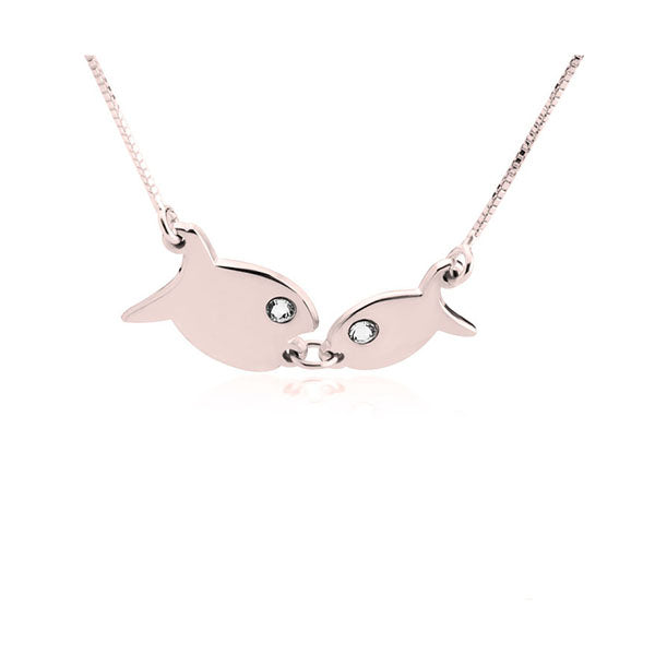 Kissing Fish Necklace