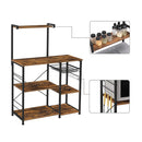 3 Tier Kitchen Storage Shelves With 6 S Hooks