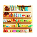 Kitchen Playset Pretend Play Food Sink Cooking Utensils 73Pcs