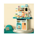 Kitchen Playset Pretend Play Food Sink Cooking Utensils 73Pcs