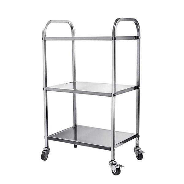 3 Tiers Food Trolley Cart Stainless Steel Utility Kitchen Dining