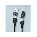 Kivee 4 In 1 Charging Cable 1M Black
