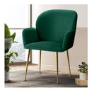 Set Of 2 Kynsee Dining Chair Armchair Cafe Chair Upholstered Velvet