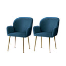 Set Of 2 Kynsee Dining Chair Armchair Cafe Chair Upholstered Velvet
