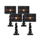 Soga 4X 60Cm Black Table Lamp With Dark Shade Led Desk Lamp