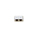 Lc Om1 Multimode Through Coupler Flangeless Duplex Beige