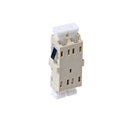 Lc Om1 Multimode Through Coupler Flangeless Duplex Beige