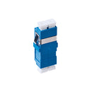 Lc Os1 Os2 Singlemode Through Coupler Flangeless Duplex Blue