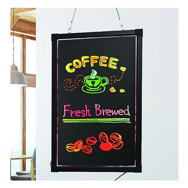 40X60Cm Led Drawing Writing Board Remote Controlled Fluorescent Light