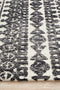Levi Yasmin Ivory Black Rug