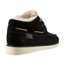 Lace Up Boat Style Ankle Ugg Boot Black