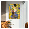 Lady With A Fan By Klimt Gold Frame Canvas Wall Art