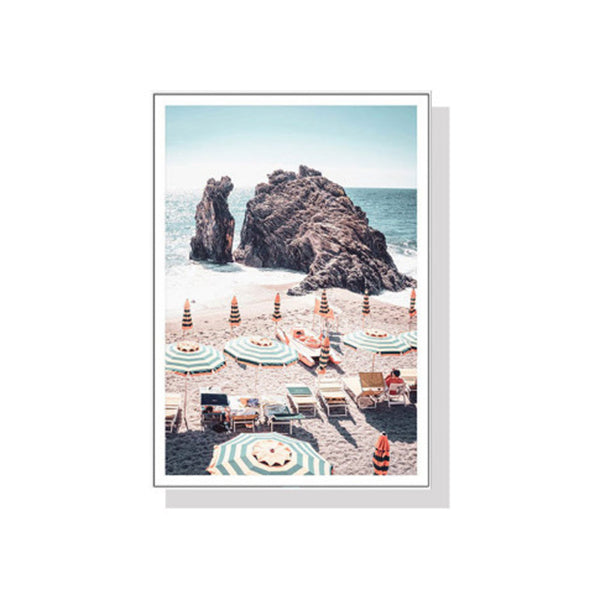 Landscape Art Prints White Frame Canvas Wall Art