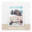Landscape Art Prints White Frame Canvas Wall Art