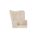 Lansar Beige Armchair and Ottoman